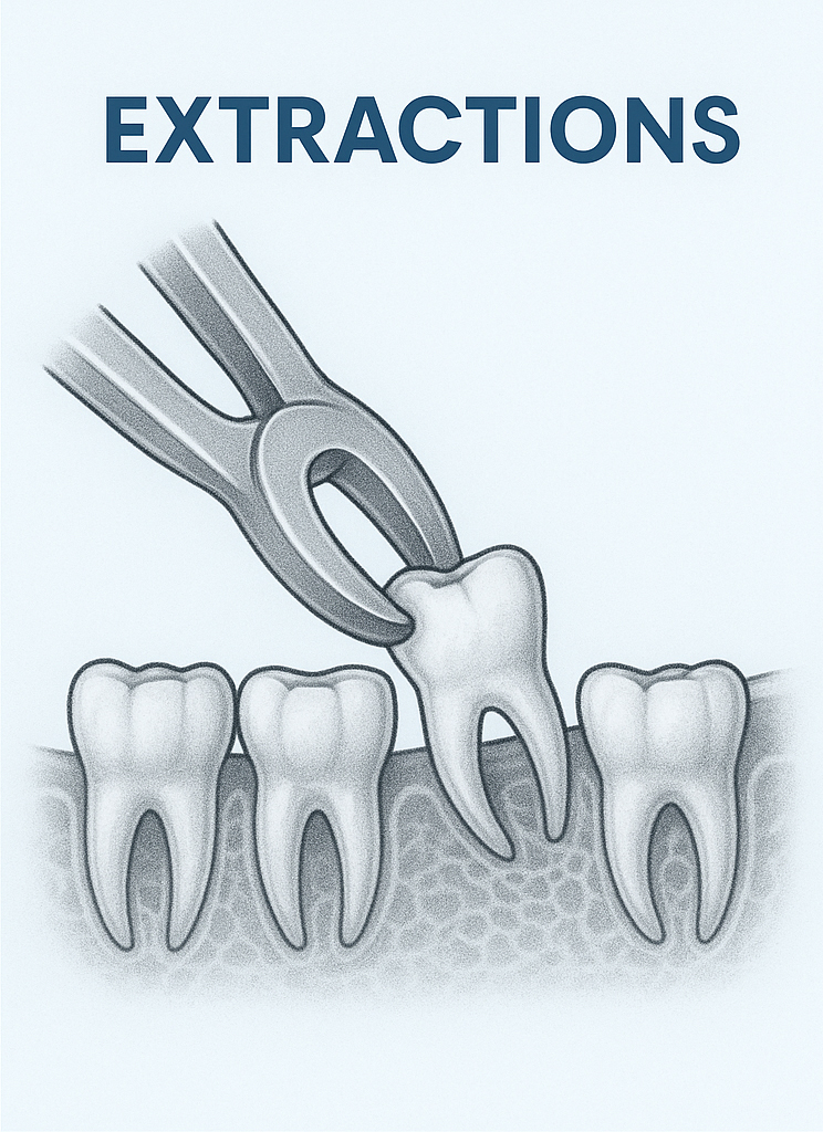 Dental extraction treatment at KG Dentistry