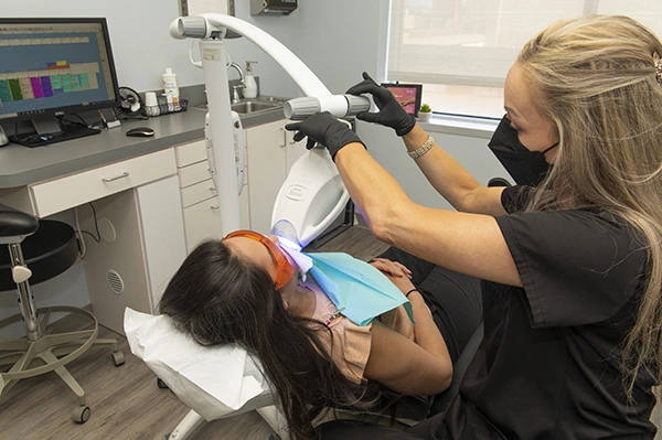Professional teeth whitening treatment at KG Dentistry