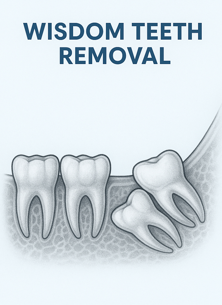 Wisdom teeth evaluation and removal