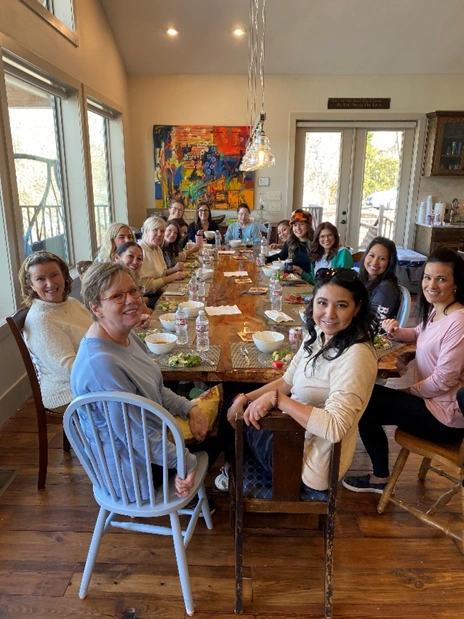 KG Dentistry team at an annual lake house retreat